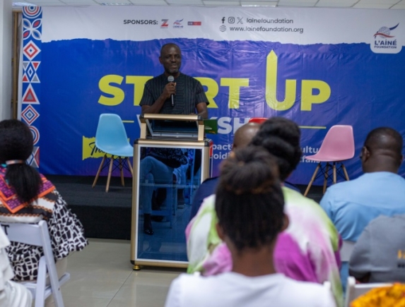 Mr. Kwabena Boakye Asante addressing the gathering 