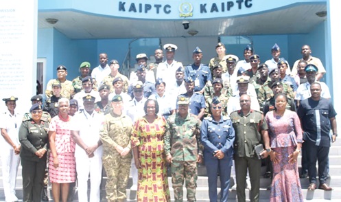 Some officials and participants in the training workshop in Accra