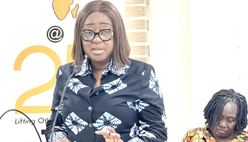  Sheila Minkah-Premo, Convener, AA Coalition, addressing the media
