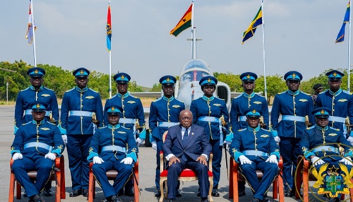President Akufo-Addo presents aviator wing badges to 12 new pilots