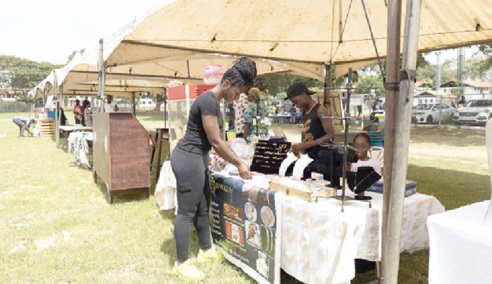 FLASHBACK: Some participants displaying their products FLASHBACK: Some participants displaying their products
