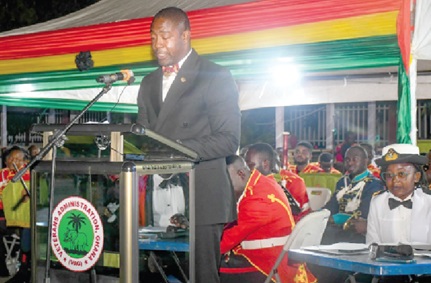 Dr Bernard Okoe Boye, Minister of Health, speaking at the event               