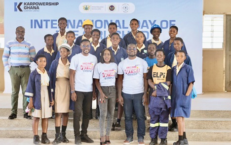  A section of the children with some of their mentors