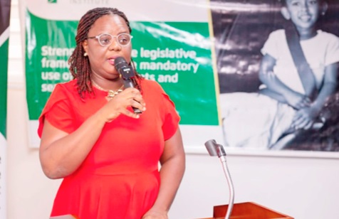  Shirley Haizel-Ferguson, Project Manager of the LADA Institute, addressing the forum 