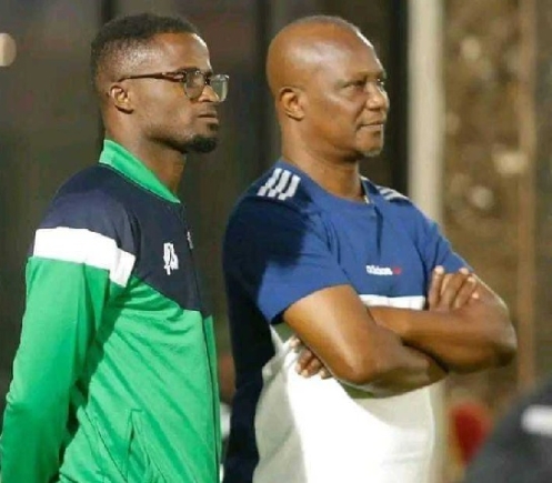 Kwesi Appiah and his assistant coach, Ignatius Osei-Fosu 