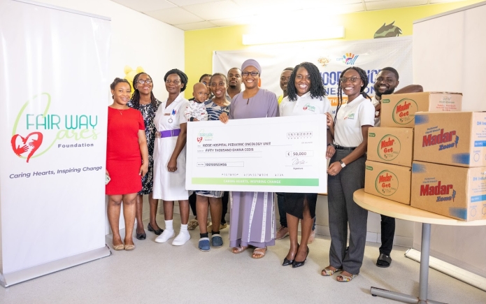 Fairway Cares Foundation donates to the Paediatric Cancer Unit at Ridge Hospital