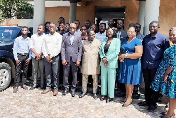 Maame Esi Bordah-Quayson (fourth from right)with other stakeholders after the meeting