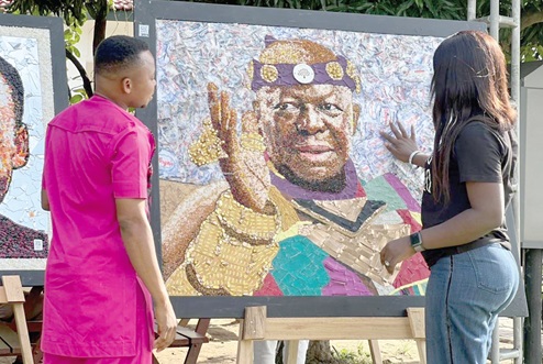 Some artworks of Afranie showcased at ‘Ride with Team Europe’ event 