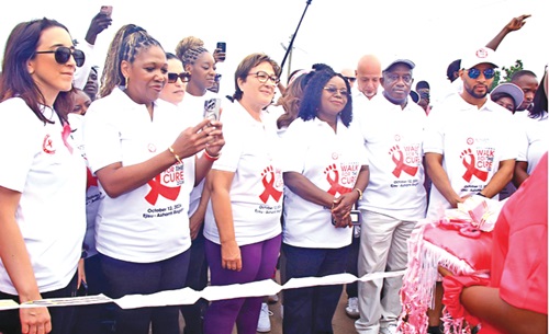 Partners of the BCI Walk for the Cure event after the walk