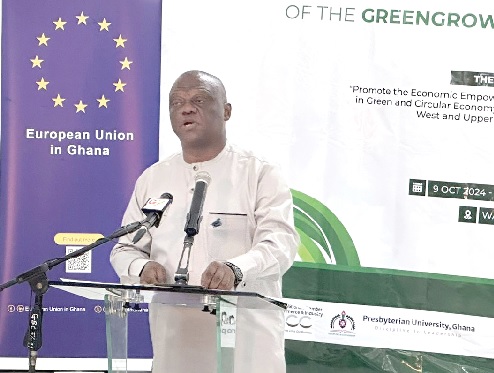 Dr Clement Osei-Amoako, President of GNCCI, speaking at the launch
