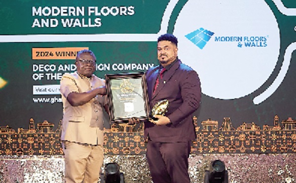 Ghana Business Awards honours Modern Floors and Walls Ltd