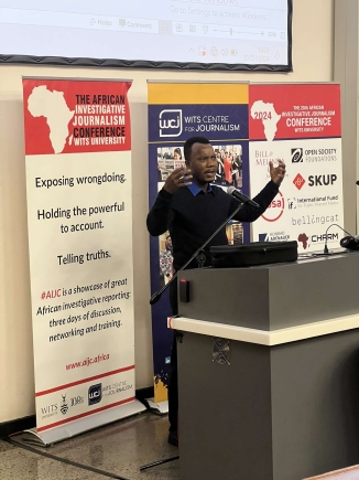Don’t be afraid to die - Edward Adeti addresses AIJC colleagues in South Africa 