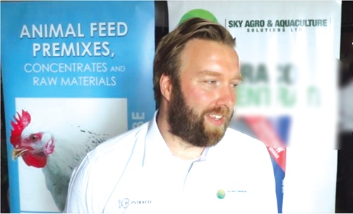  Steven Van (inset), Africa Area Sales Manager of Intraco Ltd, speaking during the seminar