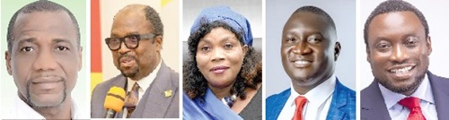 Jacob Osei Yeboah, Dr Augustine Lartey Jr, Janet Nabla, Samuel Apea-Danquah,  Sam Ankrah