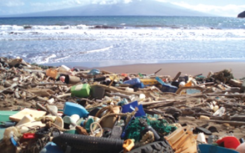 Pollution at the beach Pollution at the beach