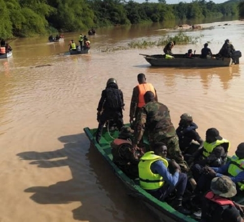 File photo: Military personnel deployed to fight illegal mining 
