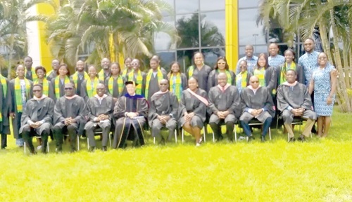 The matriculants and the college officials