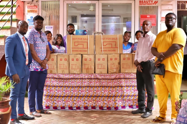 Baatsona Assemblyman donates sewing machines to Abrantie College