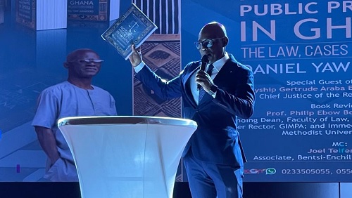 Justice Richard Apietu, Justice of the High Court, launching the book