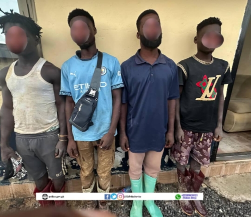 Illegal mining activities at banks of Bonsa River; 11 suspects arrested