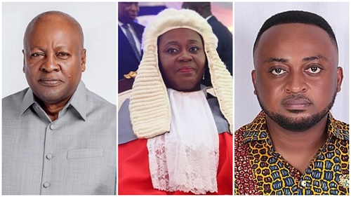 President John Dramani Mahama, Justice Gertrude Sackey Torkornoo — Chief Justice, Vincent Ekow Assafuah, MP Old Tafo Constituency
