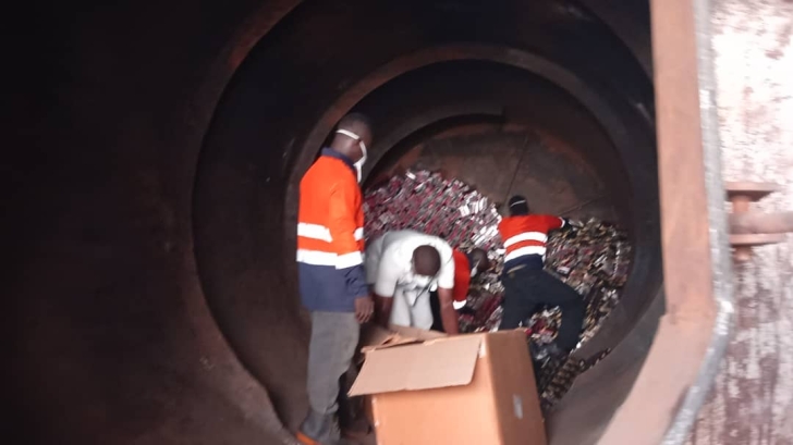 230 cartons of seized opioids destroyed