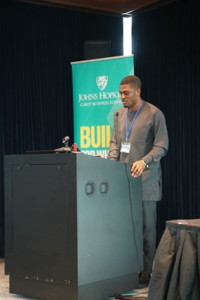 Sharaf Mahama calls for diaspora investment to fuel Africa’s sports growth at Johns Hopkins Conference