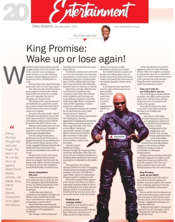 King Promise: Wake up or lose again!