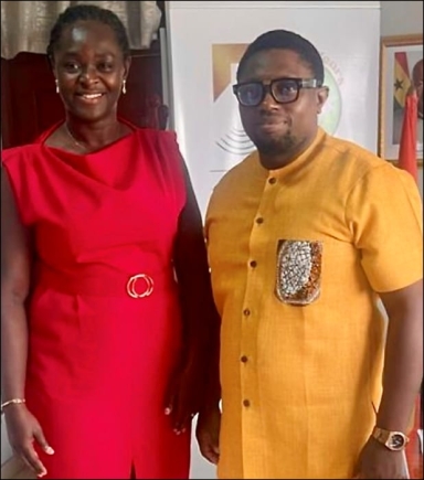 Prof Nana Ama Browne  Klutse, CEO of EPA and Dr Fred Bedzrah. Vice President, Operations of CarbonPura Africa.