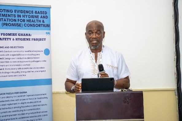 Eugene Larbi, MD of TREND Group speaking at the event