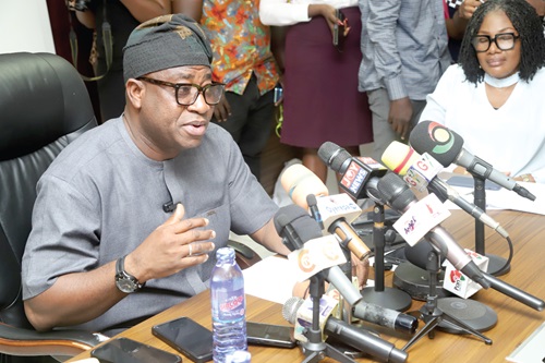  Murtala Mohammed, Minister of Environment, Science, Technology and Innovation, addressing participants. Picture: SAMUEL TEI ADANO