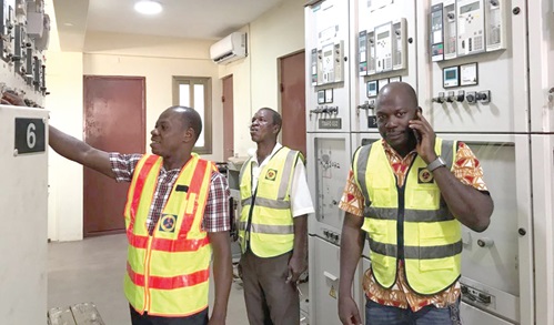 A team from the ECG at the new feeder