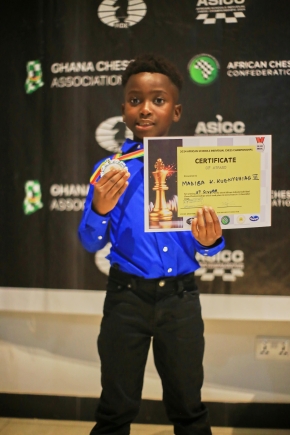 Madiba Kimathi Kuenyehia III wins silver medal at Africa Chess Championships - He eyes gold medal