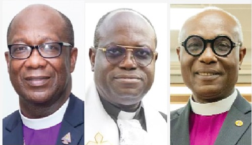 Rt Rev. Dr Hilliard K. Dela Dogbe — Presiding Prelate of the AME Zion Church, Rt Rev. Dr Abraham Nana Opare Kwakye — Moderator of the General Assembly of the Presbyterian Church of Ghana, Very Rev. Prof. Johnson Kwabena Asamoah-Gyadu — Presiding Bishop of the Methodist Church Ghana