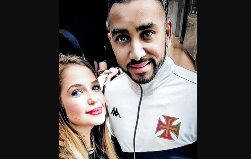 Larissa with Payet, who she accused of abusing herCredit: Newsflash