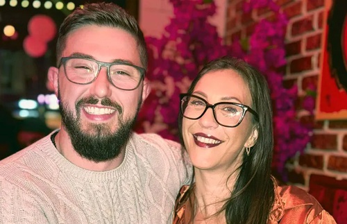 Luke and Sarah Wintrip. Credit : Kennedy News/lipsticknlouboutins_