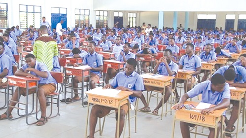 2024 WASSCE candidates writing their terminal exams 