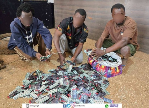 Three arrested with 1,399 packs of restricted drug on Tamale–Bolgatanga highway