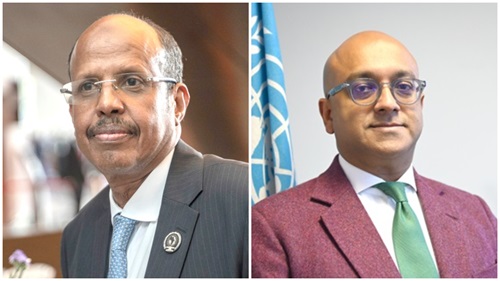 Mahmoud Ali Youssouf —Chairman of AU, Zia Choudhury, United Nations Resident Coordinator in Ghana