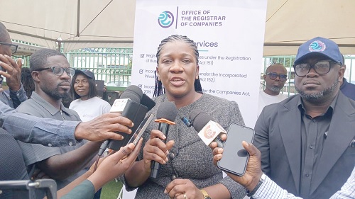 Maame Samma Peprah, acting Registrar of Companies, speaking at the launch of the ORC Week