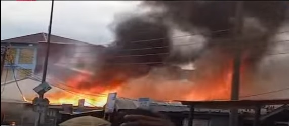 Fire ravages shops near Ho Technical University