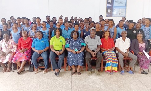 Students with the counsellors after the two-day session