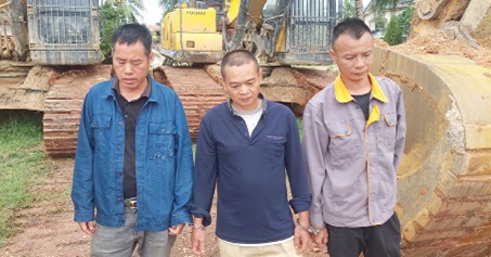 The three arrested Chinese 