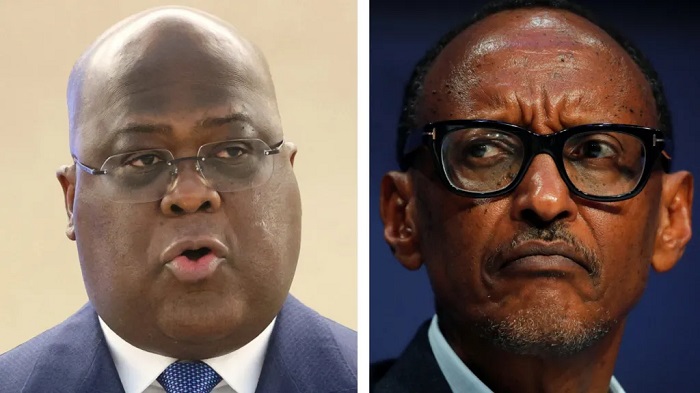 The presidents of DR Congo (left) and Rwanda are to sign the deal in Washington