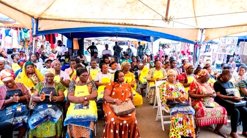 Some of the market women at the event Some of the market women at the event
