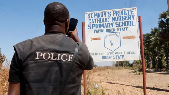 More than 250 children were abducted from St Mary's Catholic school last month