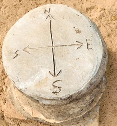 The Greenwich Meridian line situated at Yendi The Greenwich Meridian line situated at Yendi