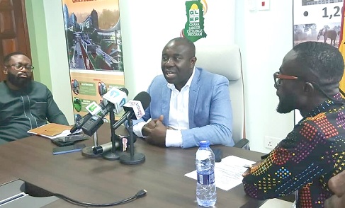 Emmanuel Kwadwo Agyekum, Minister of State in Charge of Special Initiatives, addressing the media