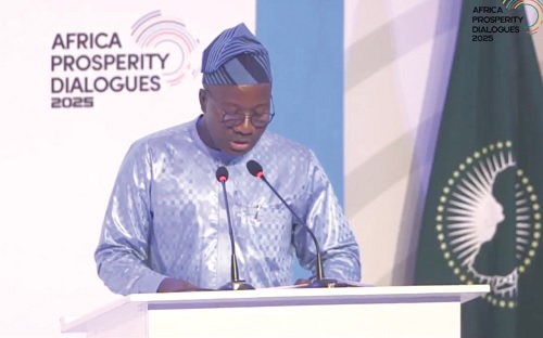 Mahama Ayariga,  Majority Leader — speaking at the African Prosperity Dialogues