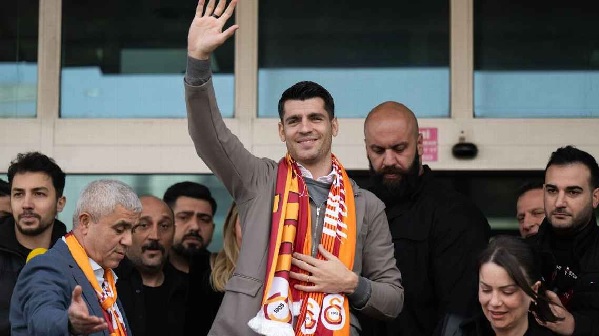 Álvaro Morata joined Galatasary from AC Milan on Sunday